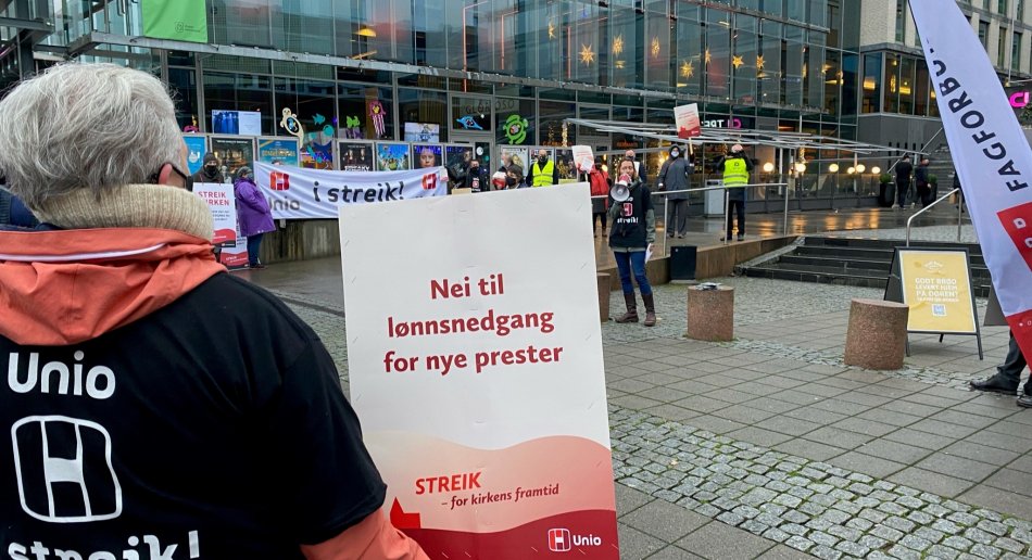 Streikende prester