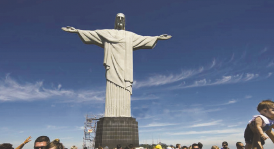Kristusstatuen i Rio de Janeiro i Brasil