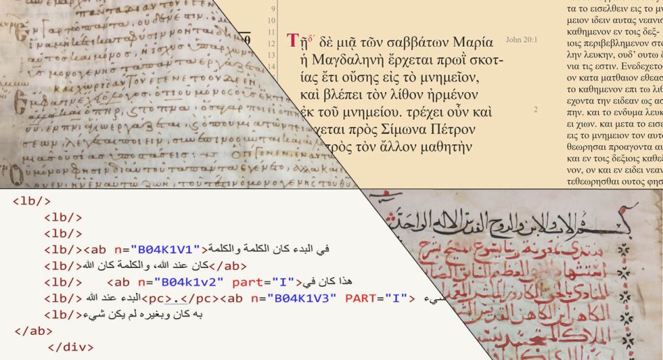 Illustration compiled of different manuscripts and their html/wml translation.